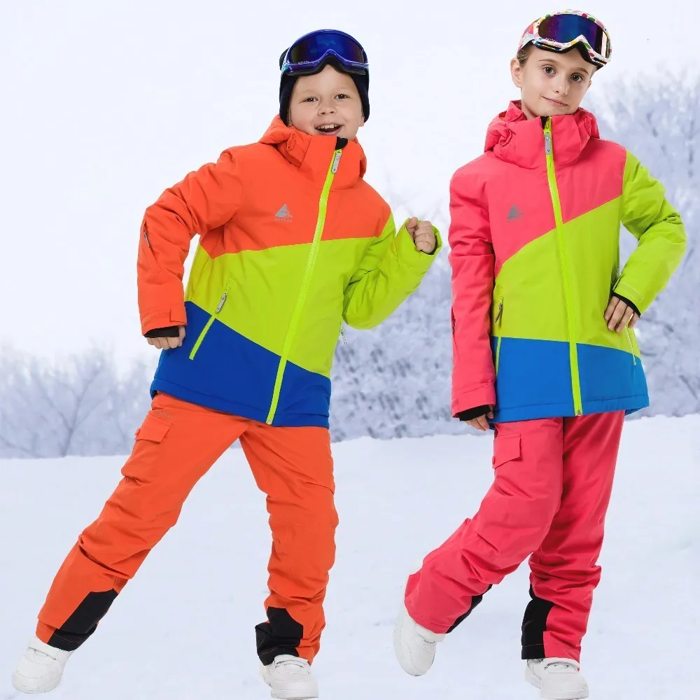 ناقلات الأطفال التزلج في الهواء الطلق للماء سترات التزلج على الجليد فستان أطفال مع سروال داخلي تزلج دعوى الزي الشتاء الدافئة الاطفال الملاب... ناقلات الأطفال التزلج في الهواء الطلق للماء سترات التزلج على الجليد فستان أطفال مع سروال داخلي تزلج دعوى الزي الشتاء الدافئة الاطفال الملاب...