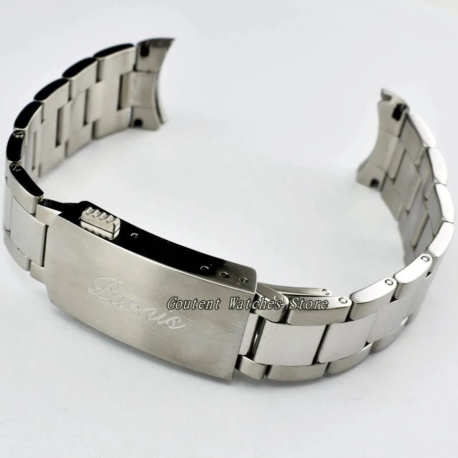 

20mm Parnis Bracelet Strap 316L Solid Stainless Steel Watch Band Kit Men's Watch