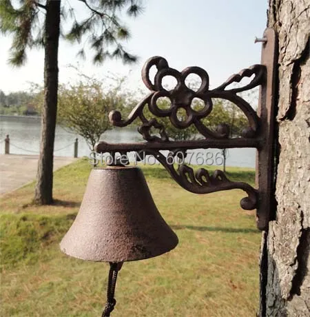 Cast Iron Welcome Dinner Bell Plum Flower Simple Rustic Hanging Best Decorative Door Bells Cast Iron Welcome Dinner Bell Plum Flower Simple Rustic Hanging Best Decorative Door Bells