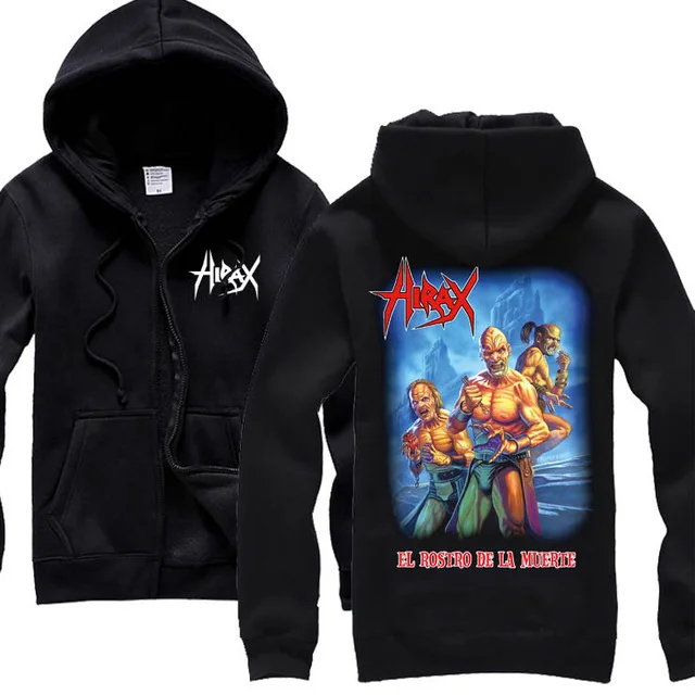 3 вида конструкций с застежкой-молнией толстовка капюшоном hirax рок флисовая по