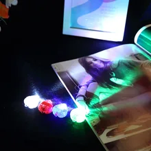 50 шт./лот дизайн, в форме сердца напалечный светодиодный светильник игрушки красочные светящиеся люминесцентное кольцо игрушка для вечерние рождественские принадлежности пальчиковая игрушка