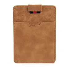 Ультратонкие кожаные комплекты для карт, держатель для кредитных карт, коровья кожа, кошелек для мужчин, тонкая карта ID