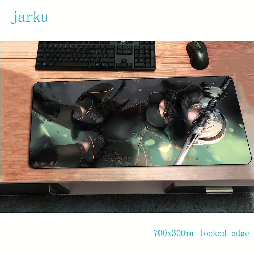 

nier mouse pad 700x300x2mm gaming mousepad anime desk office notbook desk mat pc padmouse games gamer mats