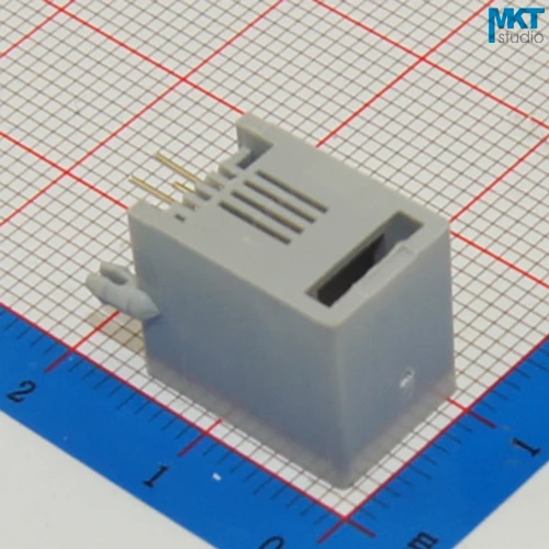 100 قطع رمادي 4P4C RJ10 RJ11 الإناث PCB الهاتف وحدات الهاتف مقبس توصيل 100 قطع رمادي 4P4C RJ10 RJ11 الإناث PCB الهاتف وحدات الهاتف مقبس توصيل