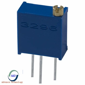 

10Pcs 3296W 100 50 200 ohm 100R 200R 500R 1K 2K 5K 10K 20K 50K 100K 200K 500K 1M 2M 3296 Trimpot Trimmer Potentiometer
