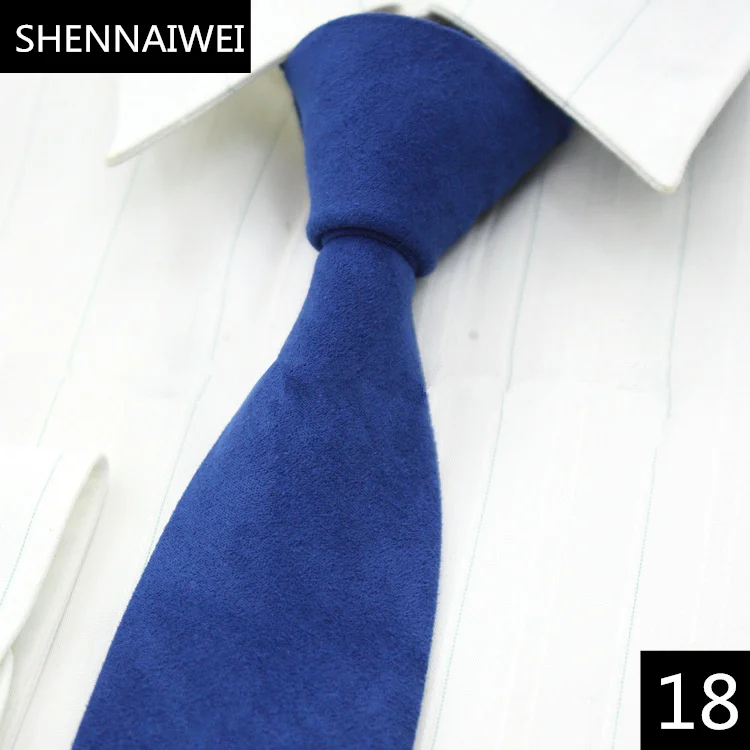 Синий SHENNAIWEI, высокое качество, тканый шерстяной галстук, мужской, 6 см., тонкий, узкий, корбата, льняной, клетчатый галстук, кашемир, gravata, поступление, lote - Цвет: Синий