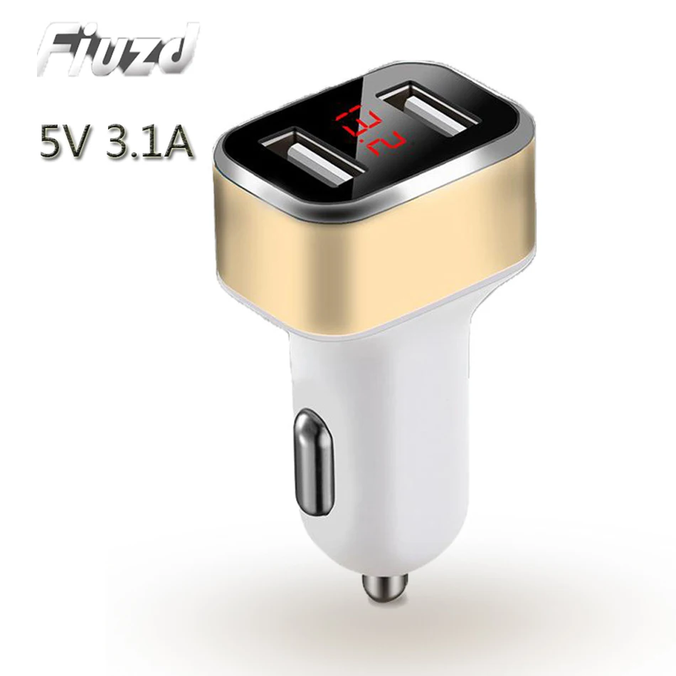 Fiuzd Dual USB Car Charger for Huawei p 20 lite mate20 mate 20 pro lite y9 2019 usb phone charger for Samsung s10 e s10 s9 s8  Car-charger1
