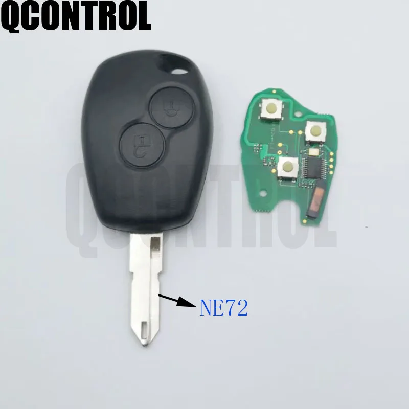 QCONTROL Автомобильный Дистанционный ключ Костюм для Renault Duster Logan Fluence Clio Vivaro Movano Master traffix Kangoo Megane Laguna