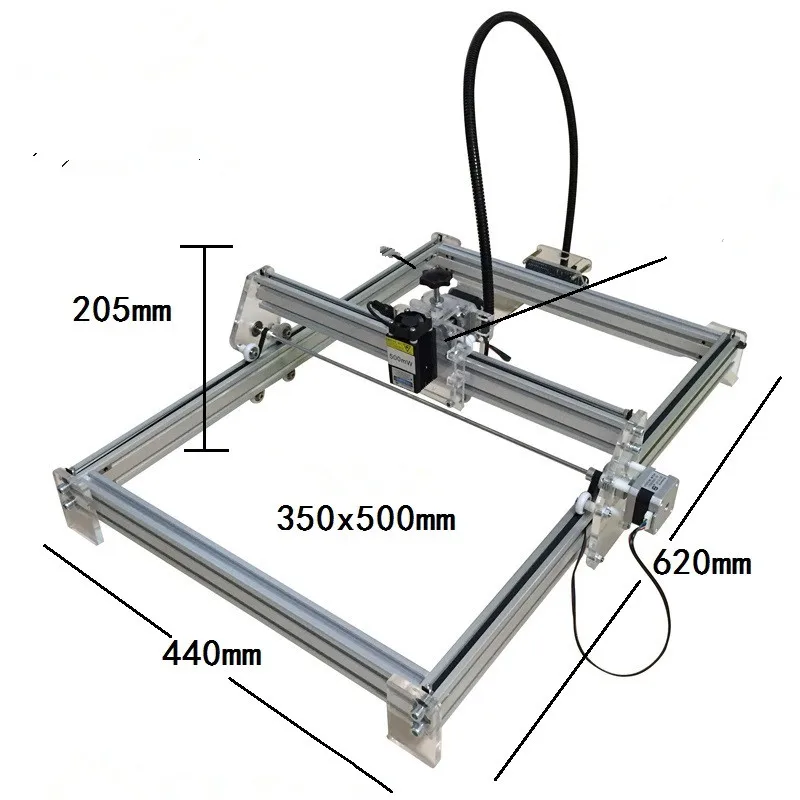 2018New 7000 МВт DIY лазерная гравировка машина гравировка на металл для игрушки лазерная резка машина Рабочая зона 35*50 см