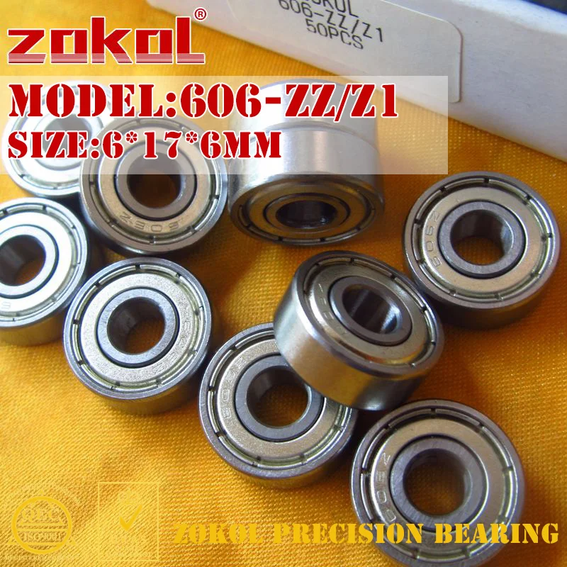 ZOKOL 606ZZ Z1 bearing 606 ZZ Z1 Miniature 606 ZZ Z1 Deep Groove ball ...