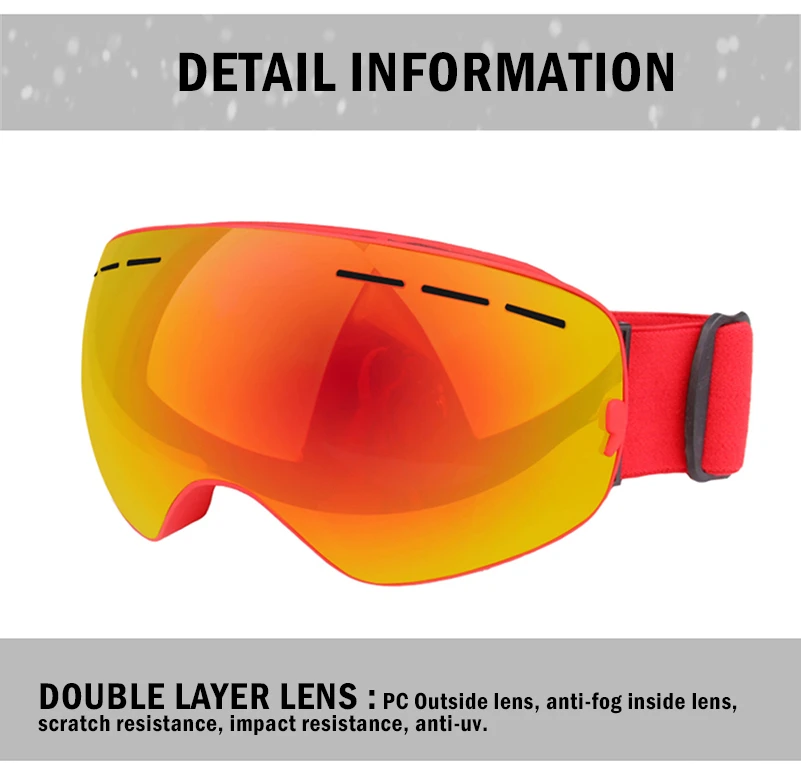 West biking лыжные двуслойные очки анти-противотуманная маска очки для катания на лыжах мужские и женские сноубордические очки ветрозащитные очки