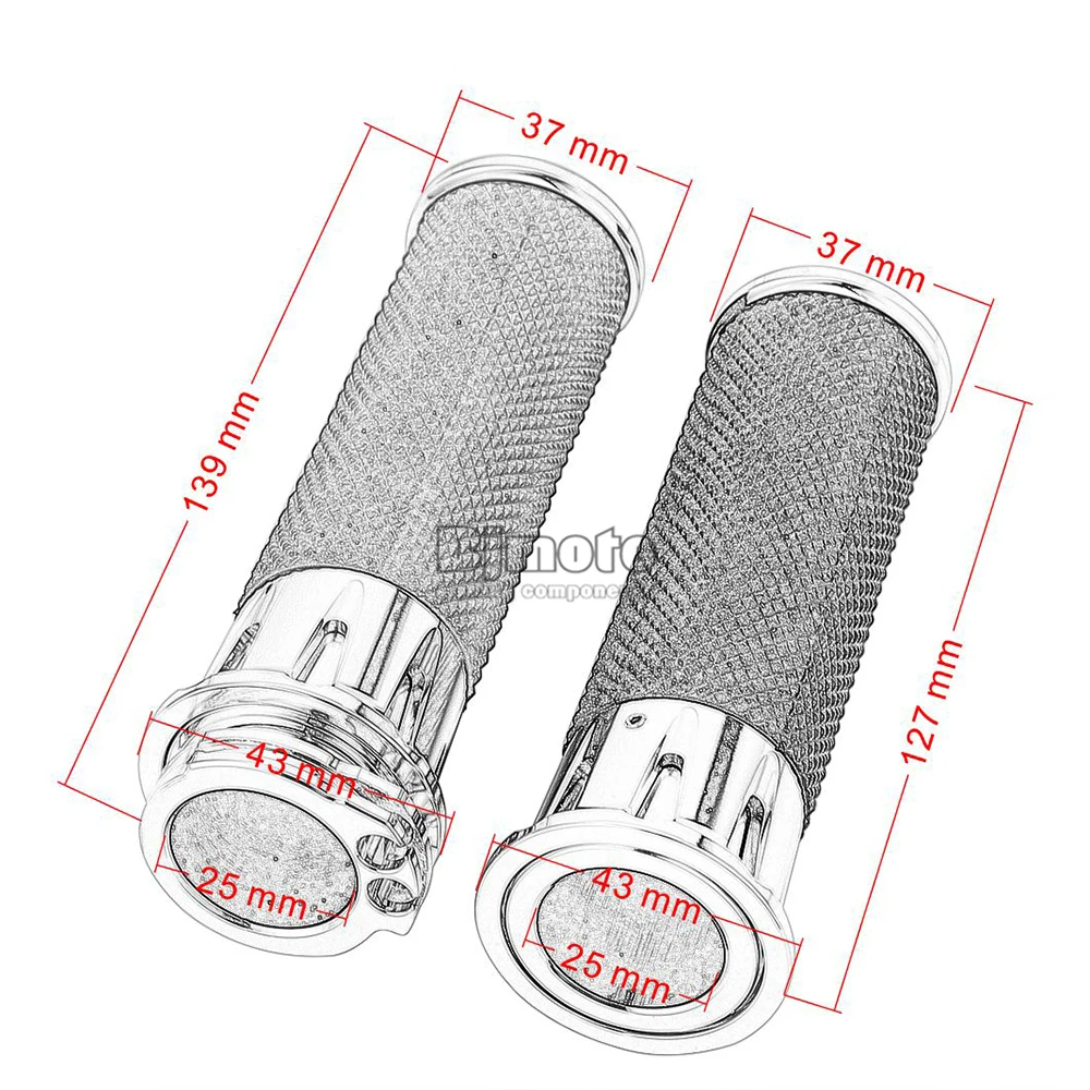 BJMOTO мотоцикл " 25 мм ручка бар ручки для Harley Sportster 883 1200 XL XR VRSC Softail Touring Dyna на заказ