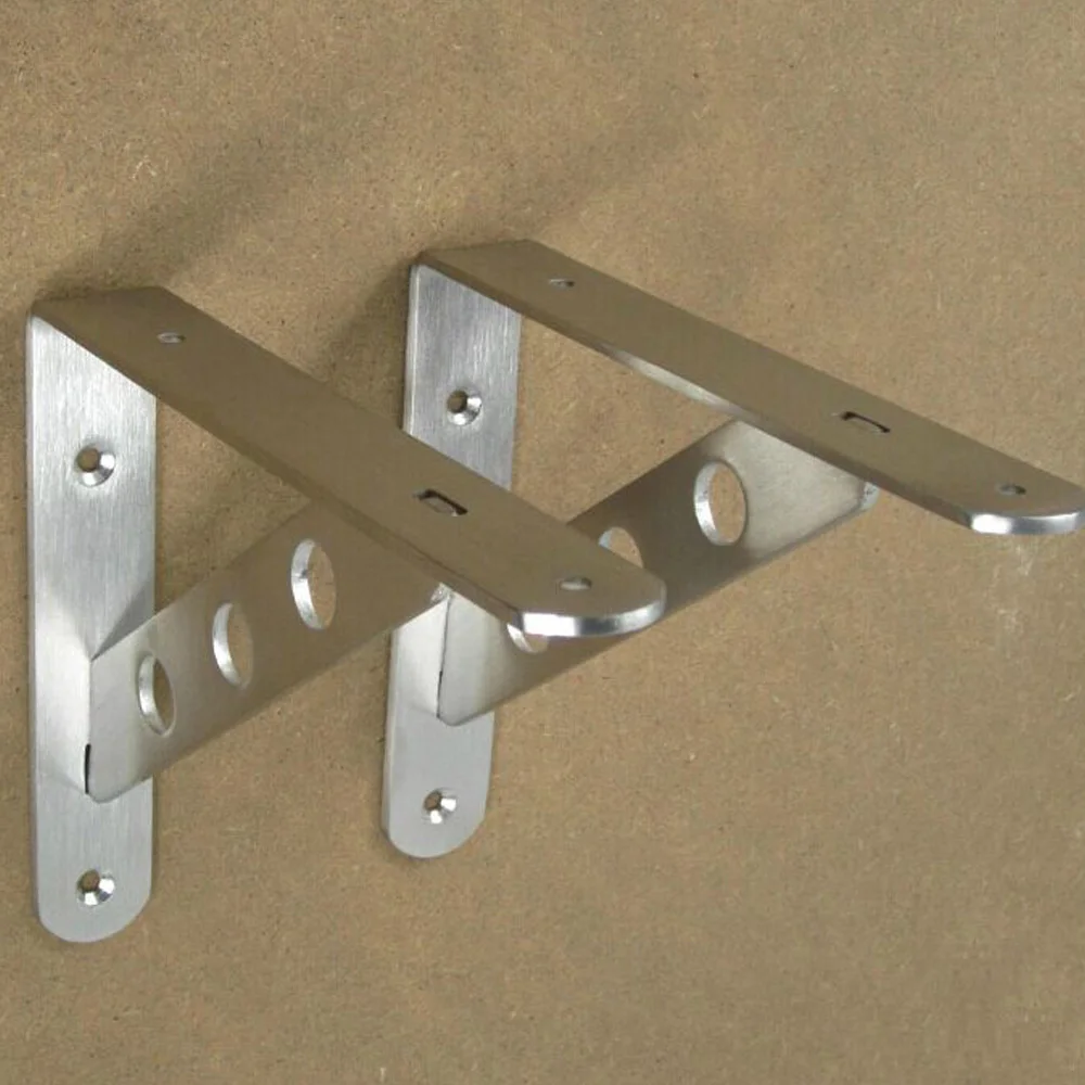 

China Manufacturer Stainless Steel 10pcs/lot 20x15cm Folding Shelf Brackets Microwave Oven Holder DHL Free Shipping