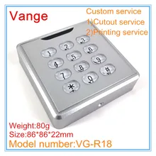 2 шт./партия инъекционная коробка IP54 ABS пластиковая коробка для проекта 86*86*22 мм для контроля доступа пройти слово дизайн