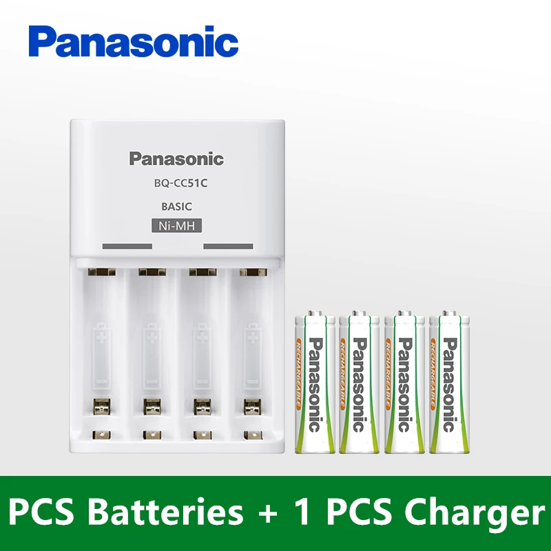 Оригинальные аккумуляторы Panasonic 4 шт. AAA+ комплекты быстрой зарядки Новые поступления 1,2 в Ni-MH цикл Предварительно заряженный аккумулятор