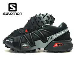 Salomon Мужская обувь speed Cross 3 CS Кроссовки мужские черные беговые кроссовки Мужская Спортивная обувь Размер 40-46