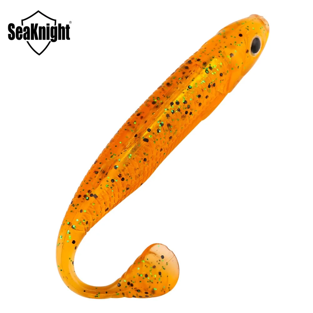 SeaKnight SL004 4PCS/Lot Soft Lure 6g 100mm 3.94in Soft Bait T Tail Simulation Fish Scales Fishing Lure 3D Eyes Fishing Tackle