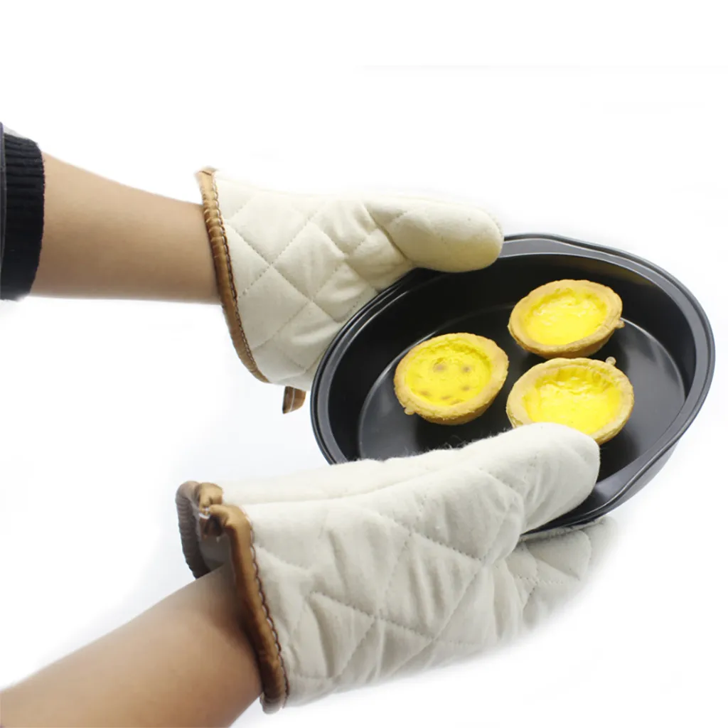 

2019 improvement supplies convenient and practical Heat Resistant Baking Gloves Oven Mitts Kitchen Cooking Hand Protect