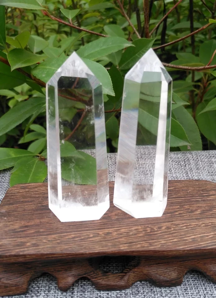 

2pcs Natural crystal wand POINT HEALING