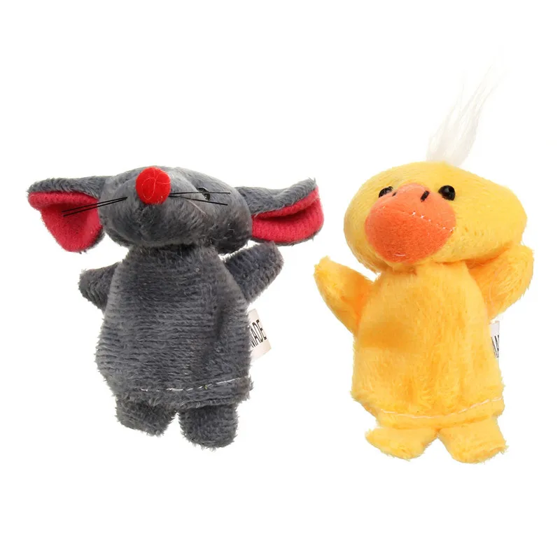 10 pcs Animal Cartoon Fingertiere Handkasperletheater Puppets Finger Baby Toys