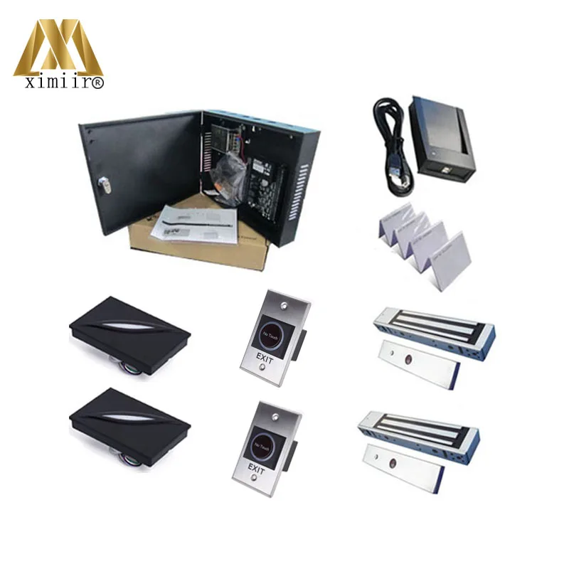 

Biometric 2 doors C3-200 access control board with SDK card reader infrared switch electromagnetic lock card register ID card