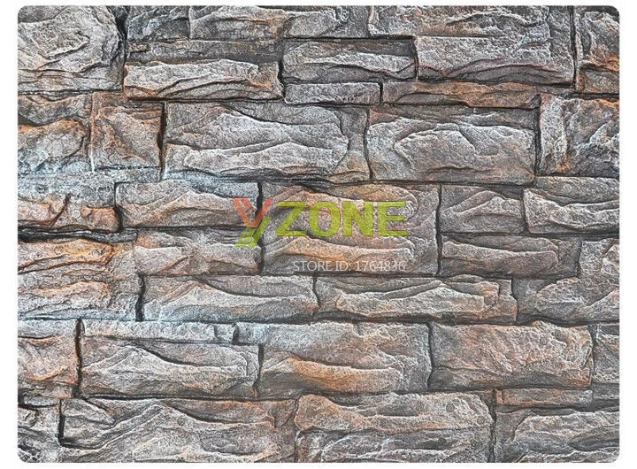 2 PCS 60x45cm Foam Wall Brick Style with 3D Aquarium Background Board