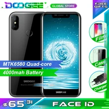 מהיר חינם DOOGEE X70 גדול בלילת 4000mAh Smartphone MTK6580A 2GB 16GB אנדרואיד 8.1 5.5 אינץ 19:9 נייד טלפון(China)