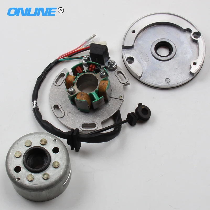 150 куб. См. Набор намагниченных катушек для ротора Lifan LF150 См.|lifan 150cc|motor lifanstator and rotor