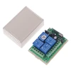 OOTDTY 433MHz 24V 4CH Relay Wireless RF 4 Buttons Remote Control Switch Receiver Module + 2 Transmitter ► Photo 2/6