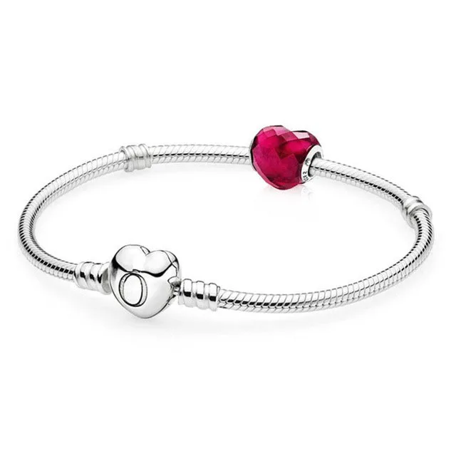 

Fanier 100% 925 Present Form Of Silver Jewel Lovers Joint Esterlina Read More Fit Diy Charm Bracelets Jewelry Set