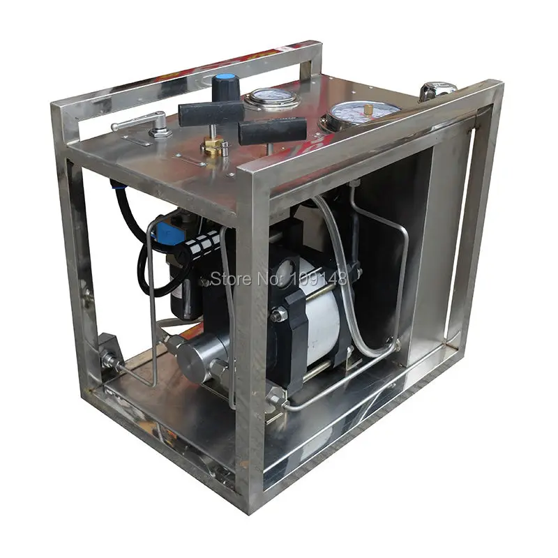 Free shipping Wellness Model:WS-JS17 13 Mpa Stainless steel portable pneumatic hydraulic pressure test bench for heat exchanger |