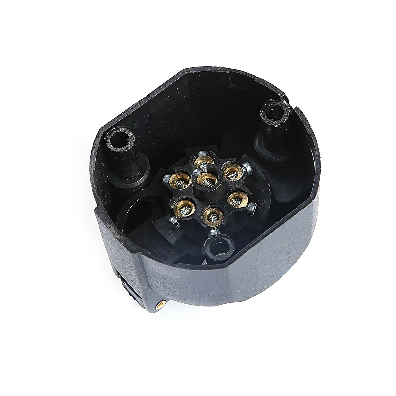 12 V 7 طريقة النواة القطب البلاستيك محول القابس اكسسوارات السيارات 7 دبوس البلاستيك الأوروبية مقطورة المقبس السحب بار الكهرباء موصل