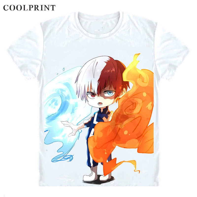 Футболка Todoroki Shouto Мужская Повседневная рубашка с принтом боку моя геройская