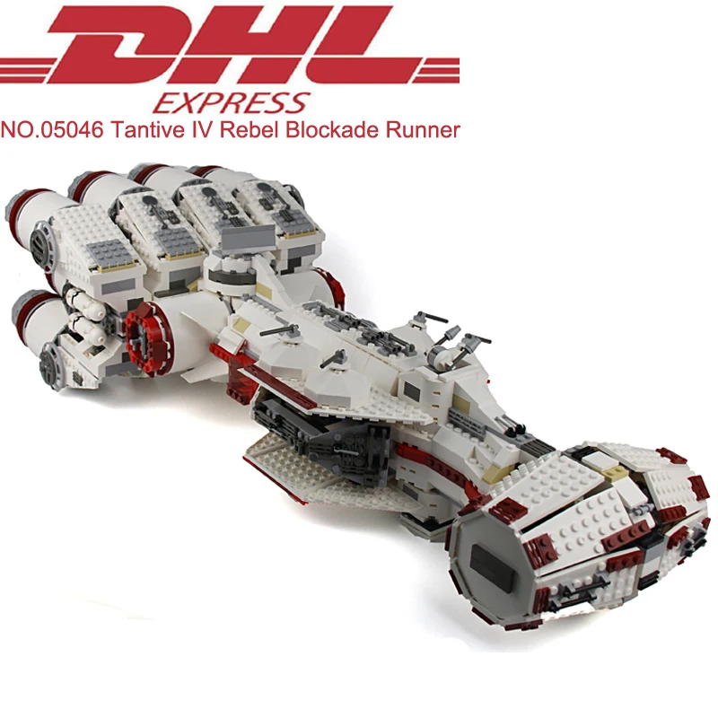 

Lepin 05046 Star Wars Figure Tantive IV Rebel Blockade Runner Set Model Building Kits Blocks Bricks Toy Compatible Legoing 10019