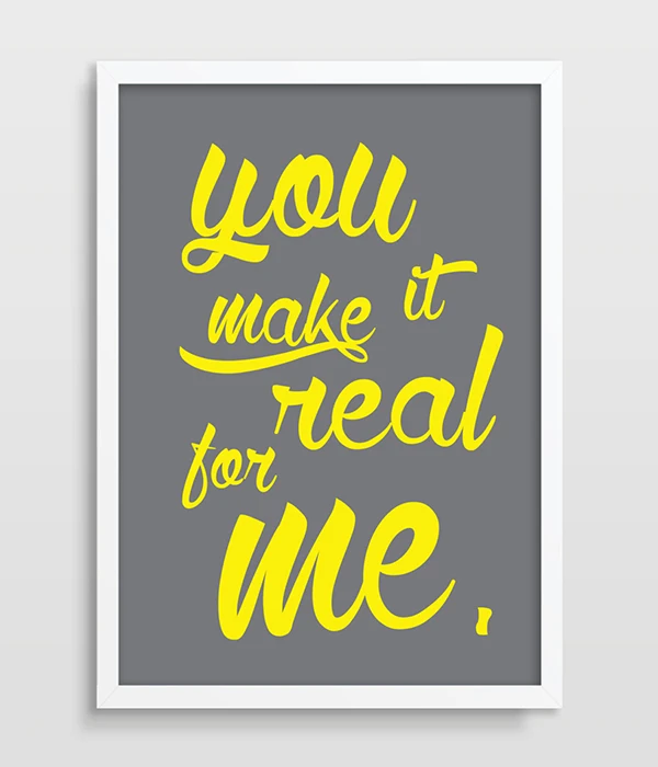 Music Print Lyric Poster Home Decor Wall Art James Morrison You Make It Real For Me Song Lyrics Minimalist Poster Dorm Decor Painting Calligraphy Aliexpress