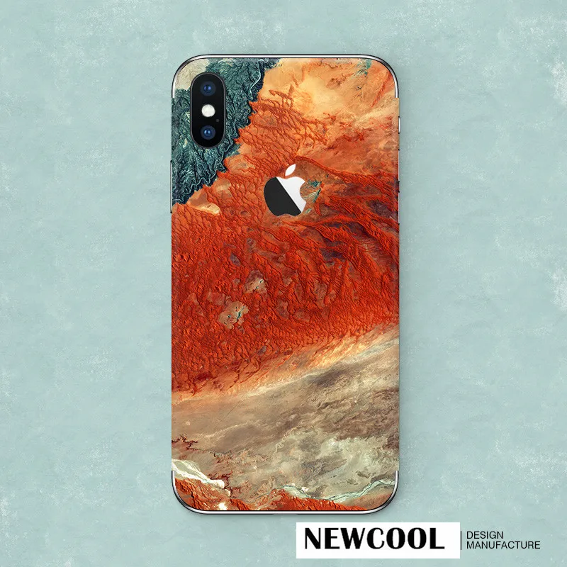 for iPhone X back filmBeautiful scenery Protective cover stickers For phone Color film Paster Decorative |