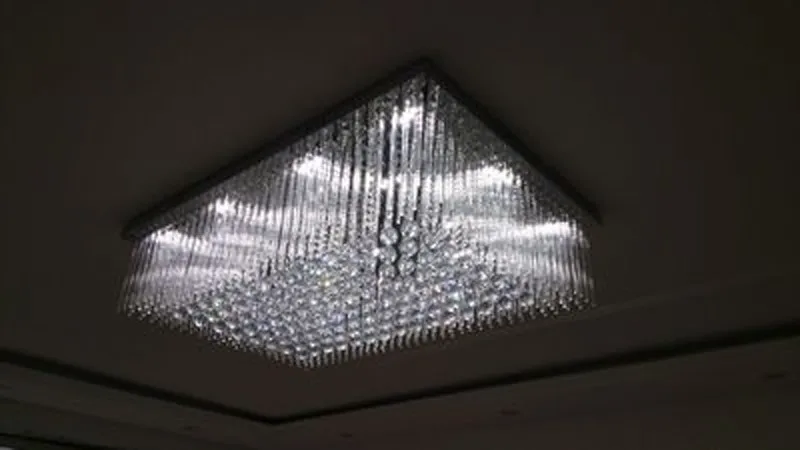 Высокого качества Кристалл Потолочные светильники Современные светодиодный luminare AC110V 220 В блеск гостиной спальня лампа