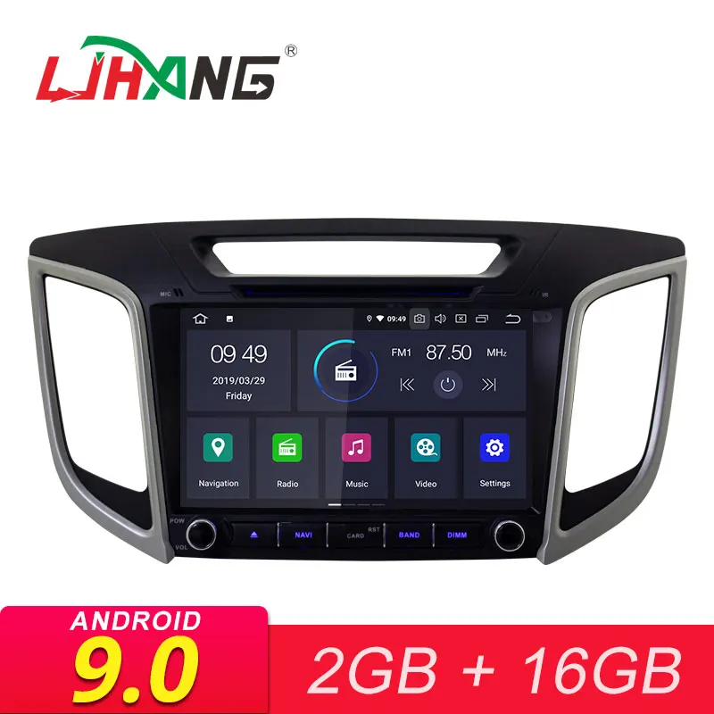 

LJHANG Android 9.0 Car DVD Player For HYUNDAI ix25 Creta 2 Din Multimedia Car Radio GPS Navigation Bluetooth Wifi Audio Stereo