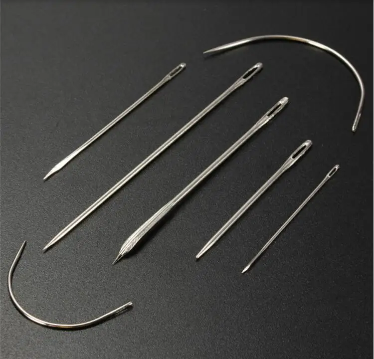 

2016 New 7pcs/Set Repair Hand Sewing Needles Patching Tool Hand Repair Upholstery Sewing Needles For Carpet Leather Canvas