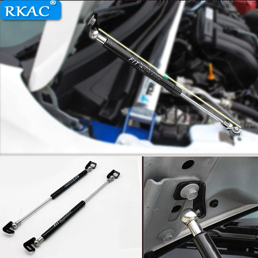 

For Honda Fit/Jazz 2014 - 2019 Hood Cover Hydraulic Rod Strut Rod Telescopic Rod Engine Hood lift Support 2pcs Car Styling