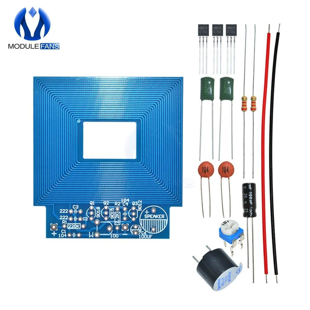 Diy Kit Pencari Lokasi Logam Detektor Logam Sederhana DC 3V 5V Modul ...