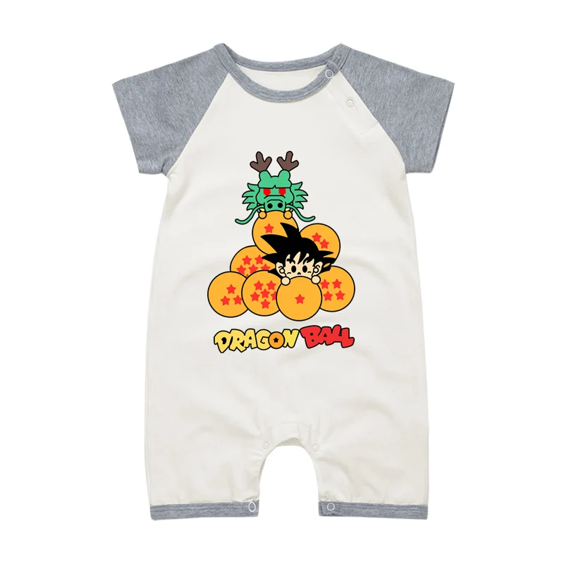 

Baby Boys Summer Pajamas Jumpsuits 100% Cotton Short Sleeve Dragon Ball Newborn Baby Clothing Clothes Infant Bodysuits Overalls