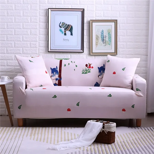 Bear Pattern Sofa Cover Flexible Stretch Big Elasticity Couch Cover