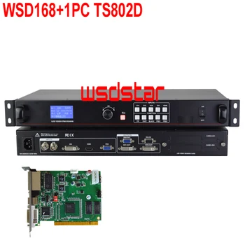 

WSD168+1PC TS802D LED Video Processor DVI/HDMI/VGA/CVBS 2048*640 1920*1080 Support PIP & POP LED Screen Video Processor