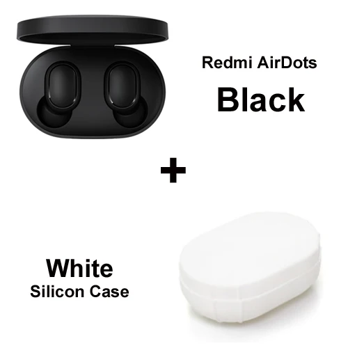 Xiaomi Redmi Airdots Xiaomi TWS стерео беспроводные наушники Голосовое управление Bluetooth 5,0 шумоподавление управление краном - Цвет: Add White Case