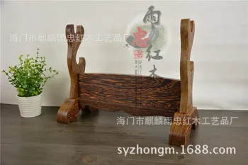 

Wenge ivory turret rack frame dock wishful hollow sculpture ivory horn prop sword rack frame dock
