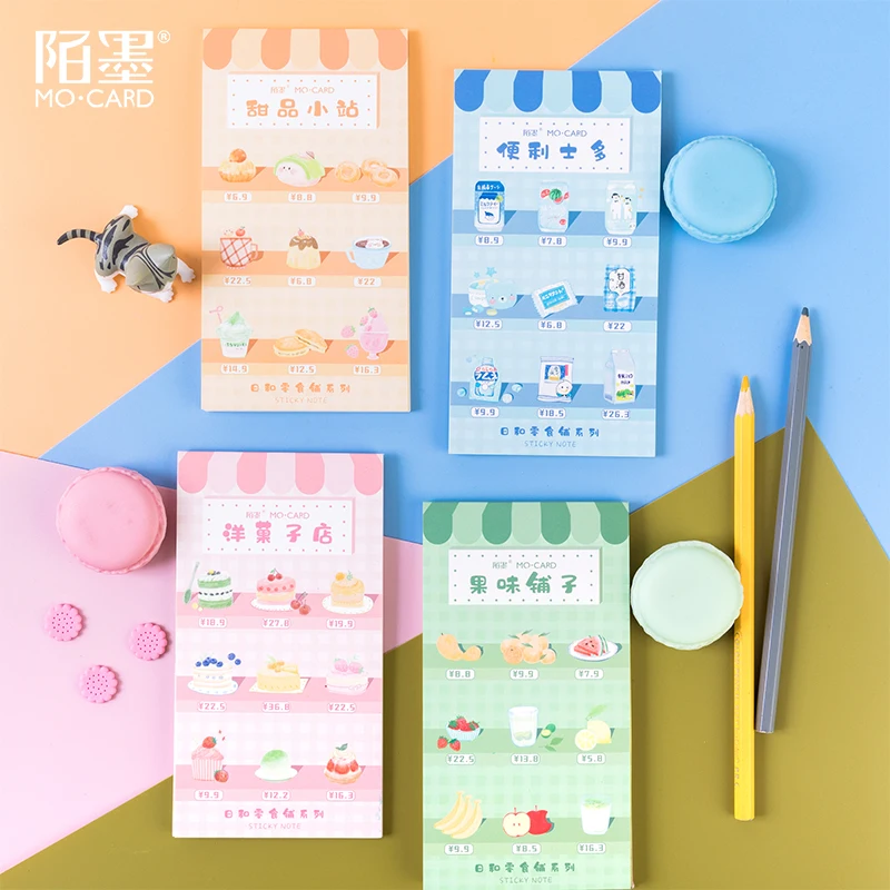 

Mo.card Japan snack shop Notepad memo pad paper message note Wholesale