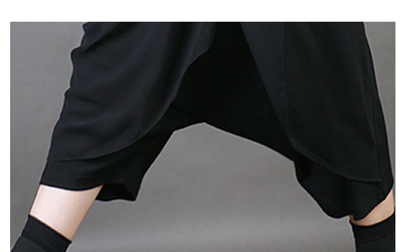 CHICEVER Весна Необычные брюки для женщин крест брюки лоскутное шифон черный свободные большой размер женские брюки мода Корейский