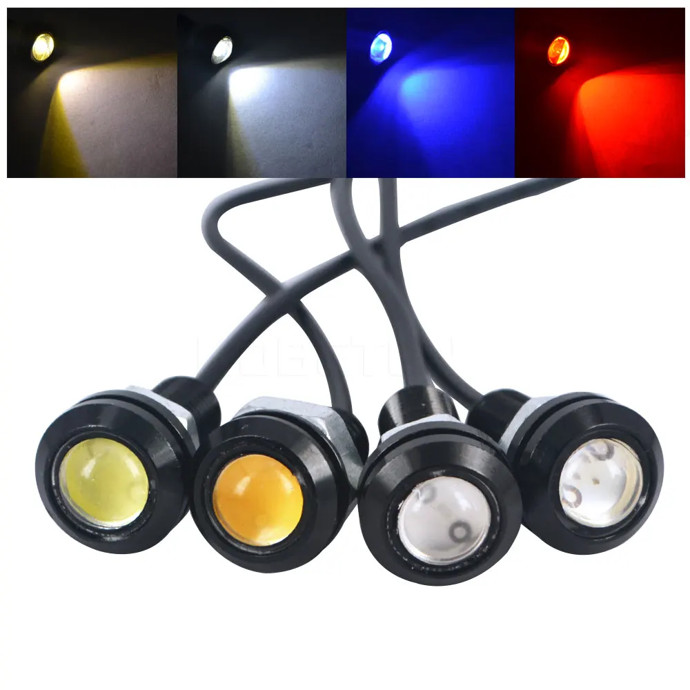 

1Pcs 18MM Car Led Eagle Eye DRL Daytime Running Lights LED 12V Backup Reversing Parking Signal Automobiles Lamps DRL Car styling