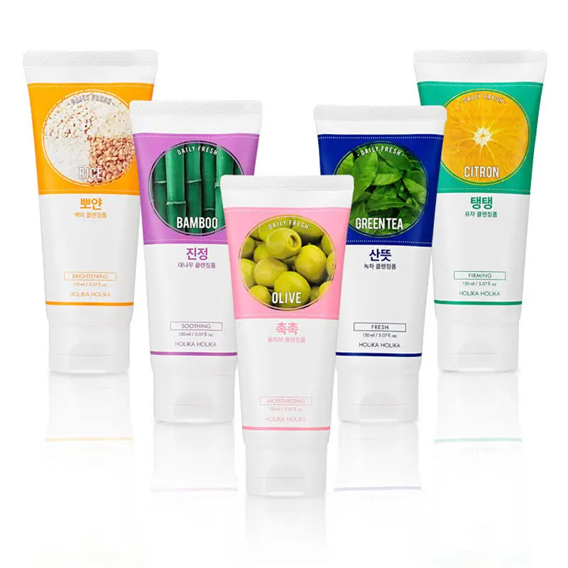 

HOLIKA HOLIKA Daily Fresh Cleansing Foam 5 Type 150ml Cleanser Face Care Deep Cleansing Skin Care Oil Control Moisturizing 1pcs